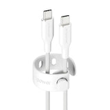empower by PanzerGlass Racing 60W USB-C til USB-C Kabel – 1.2m – Silver White