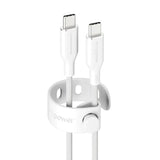 empower by PanzerGlass Racing 240W USB-C til USB-C Kabel – 1.2m – Silver White