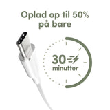 empower by PanzerGlass Racing 240W USB-C til USB-C Kabel – 2m – Silver White