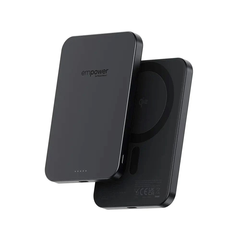 empower by PanzerGlass empower Bank - 5000 mAh - Qi2 / MagSafe Kompatibel - Space Black