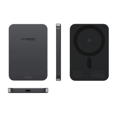 empower by PanzerGlass empower Bank - 5000 mAh - Qi2 / MagSafe Kompatibel - Space Black