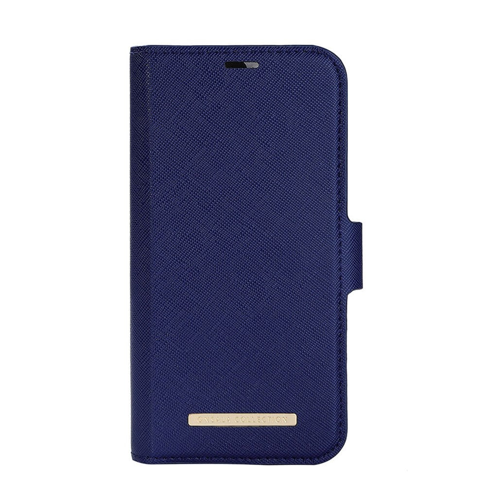Onsala iPhone 14 / 13 ONSALA Fashion Collection PU Skinn Flipdeksel med Magnet & Lommebok - Navy Blue