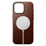 iPhone 16 Pro Nomad Max Traditional Leather Deksel - MagSafe Kompatibel - Brun