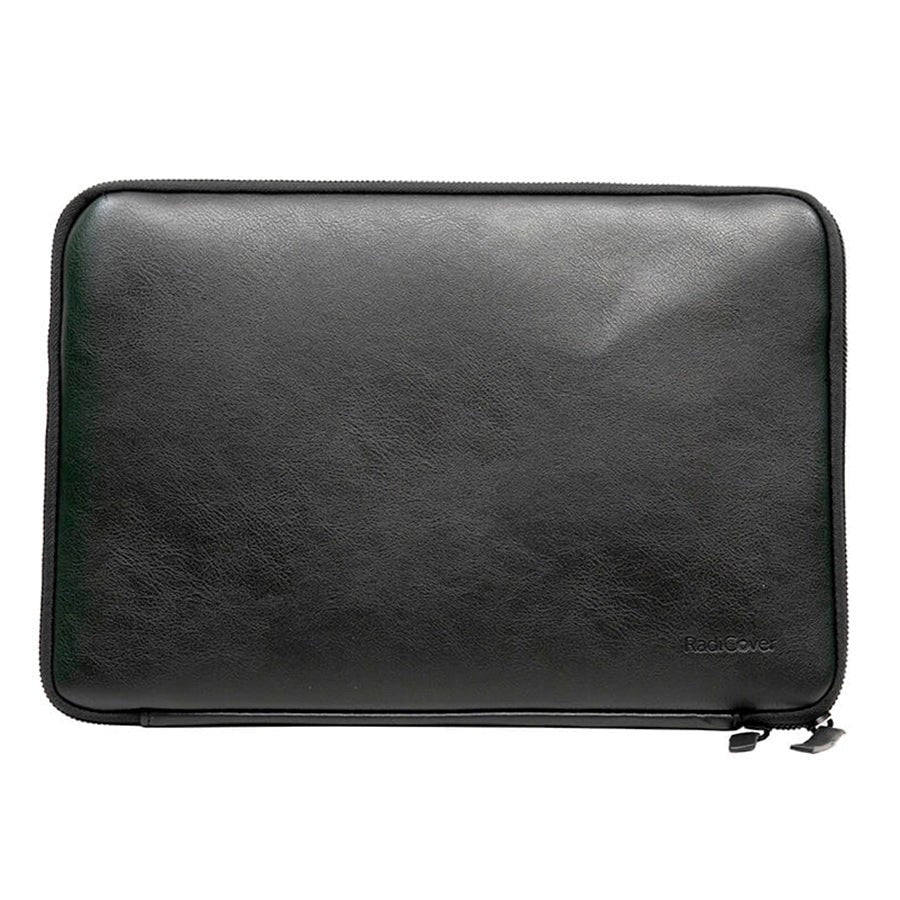 RadiCover Sleeve for Laptop 14" (34 x 23 cm) - Vegansk Skinn - 60 % strålebeskyttelse - Svart