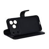 RadiCover iPhone 17 Pro Anti Stråling Kunstskinn Flip Deksel med Lommebok - Svart