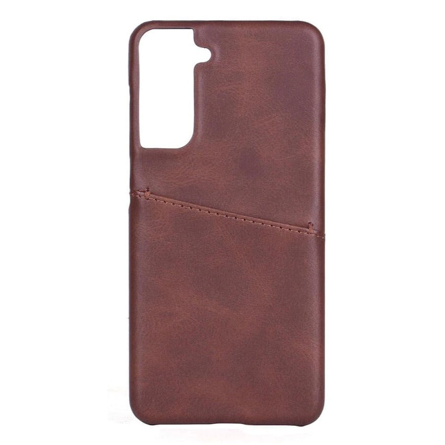 Samsung Galaxy S21 GEAR Onsala Collection PU Skinndeksel m. Kortlomme - Brun