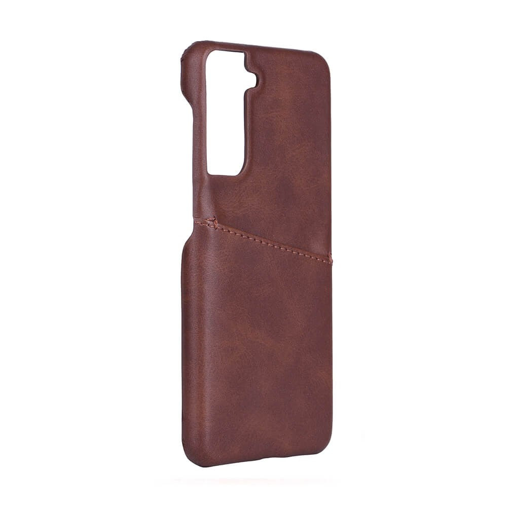 Samsung Galaxy S21 GEAR Onsala Collection PU Skinndeksel m. Kortlomme - Brun