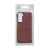 Samsung Galaxy S21 GEAR Onsala Collection PU Skinndeksel m. Kortlomme - Brun