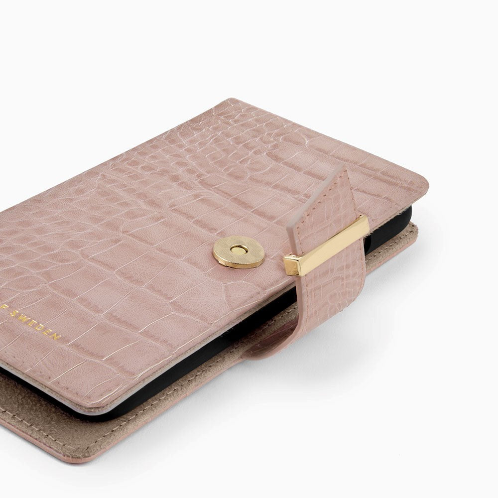 iDeal Of Sweden Cora Phone Wallet Flip Deksel iPhone 12 Pro Max - Rose Croco