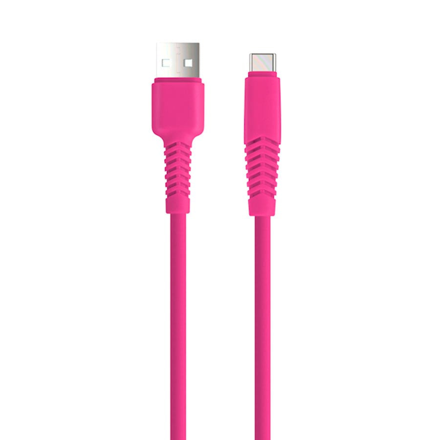 USB-C Kabel 10 W fra Setty - 1,5 m. - Rosa - (DEMO)