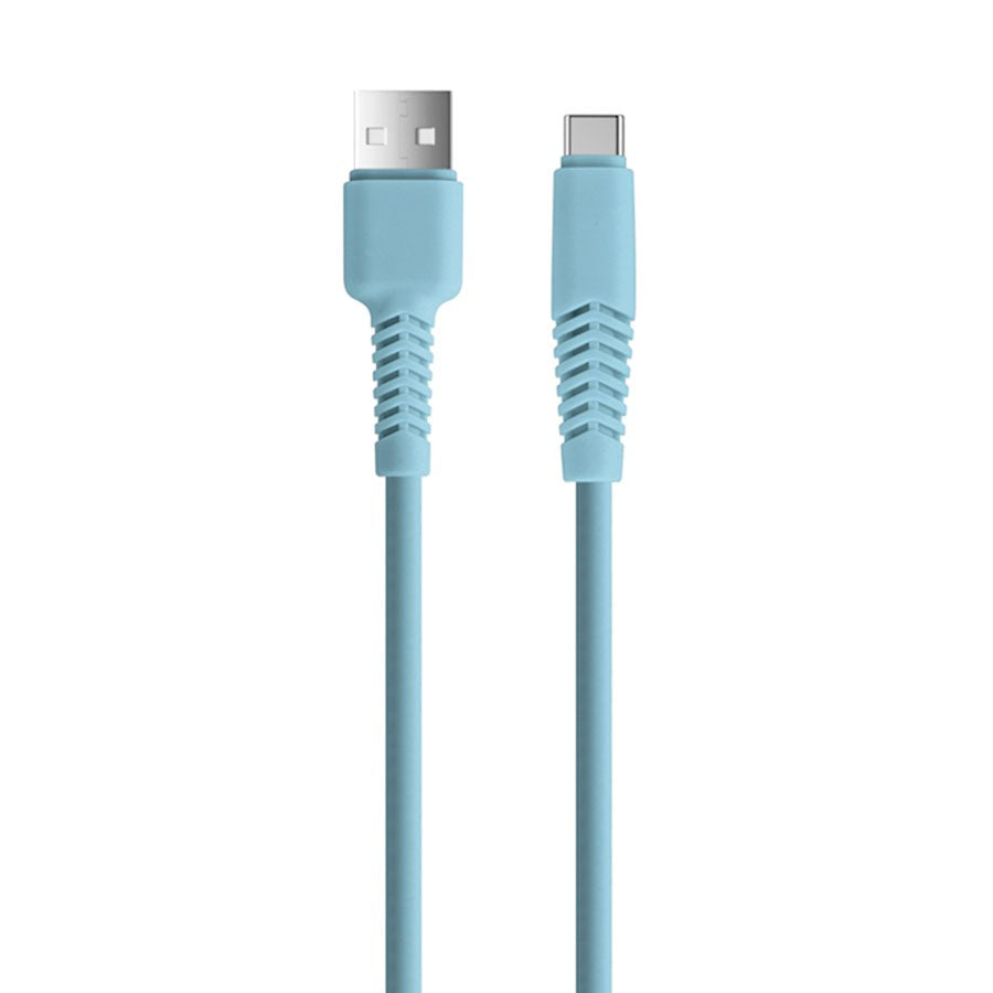 USB-C Kabel 10 W fra Setty - 1,5 m. - Lyse Blå