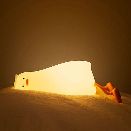 Forever Light Silikon Nattlampe LED - Lazy Duck