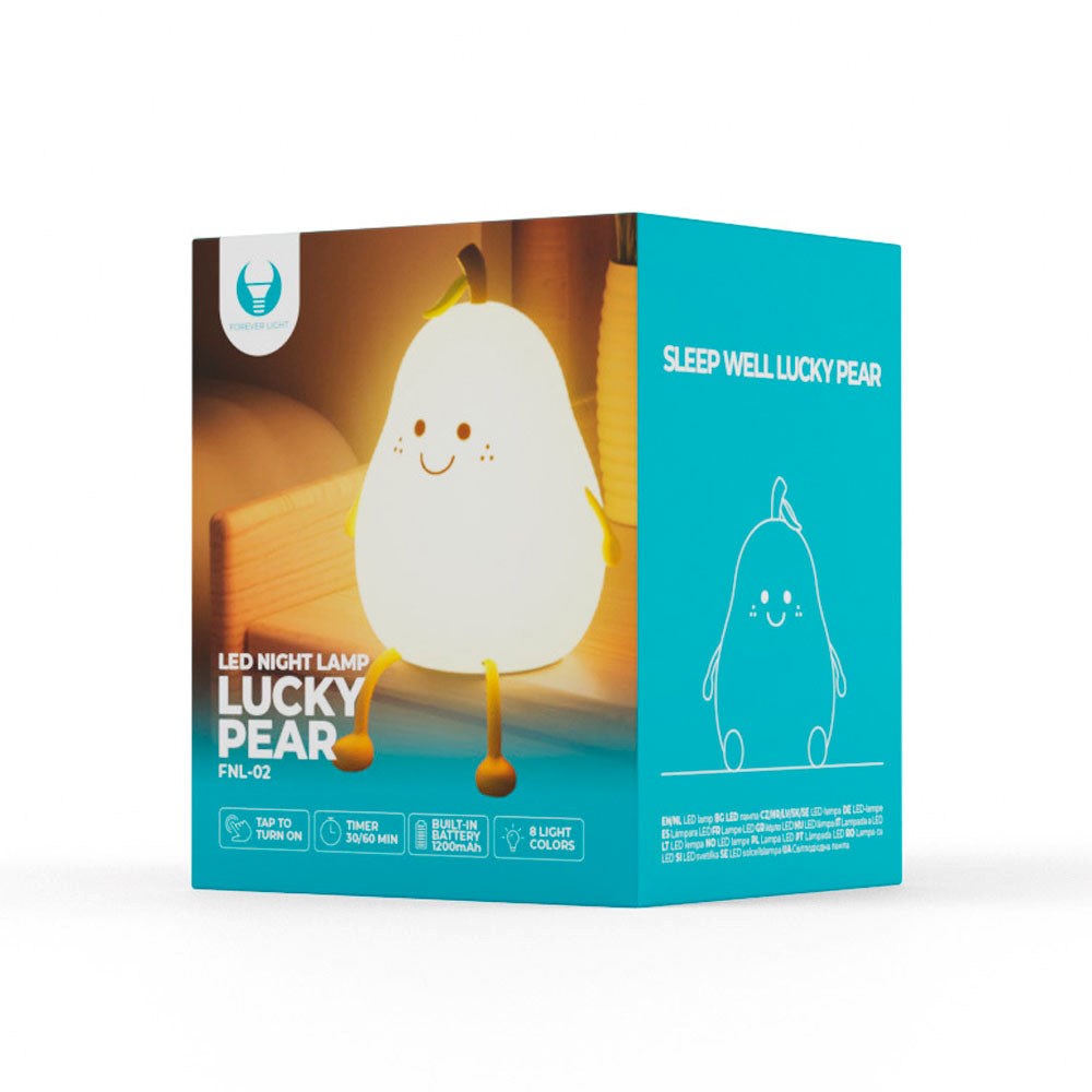 Forever Light Silikon Nattlampe LED - Lucky Pear