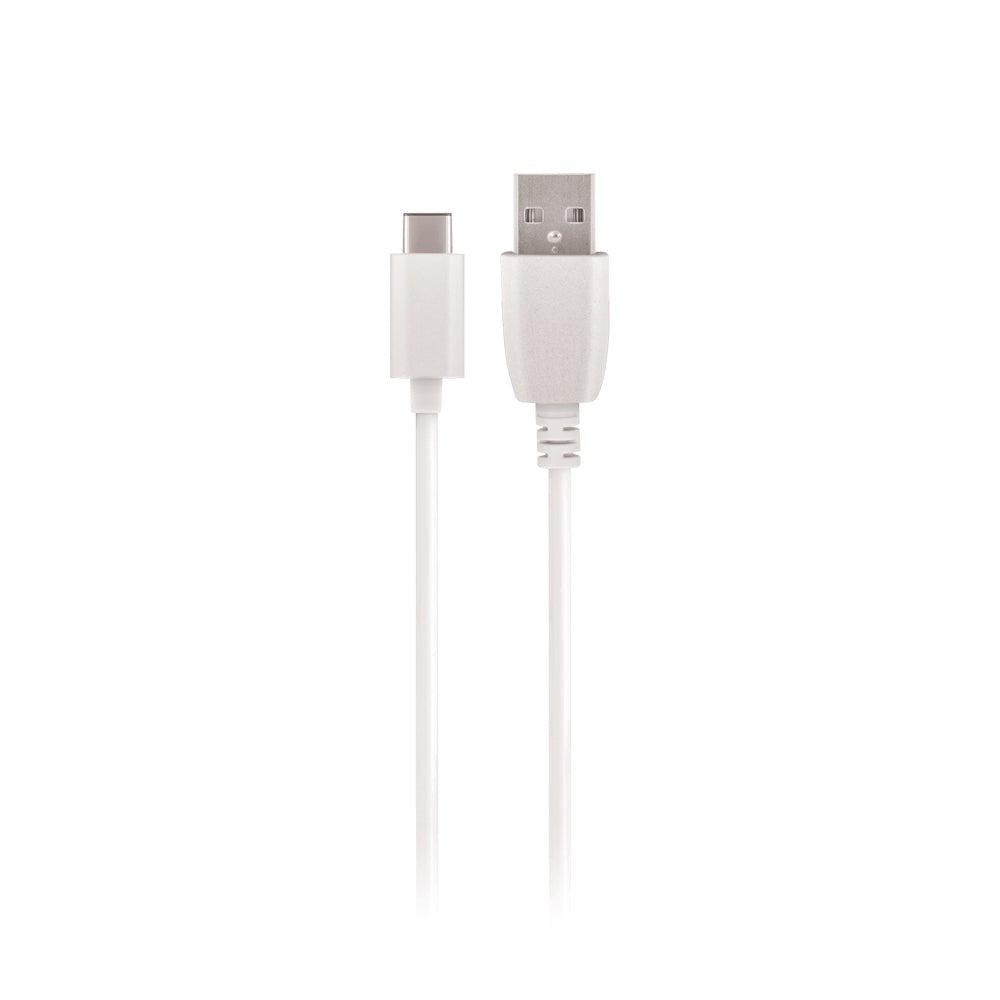 Maxlife Vegglader med USB-A & USB-C Kabel 10,5W - Hvit