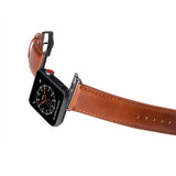 Apple Watch (42/44/SE/45/46/49mm) GEAR Buffalo Rem i Ekte Skinn - Brun