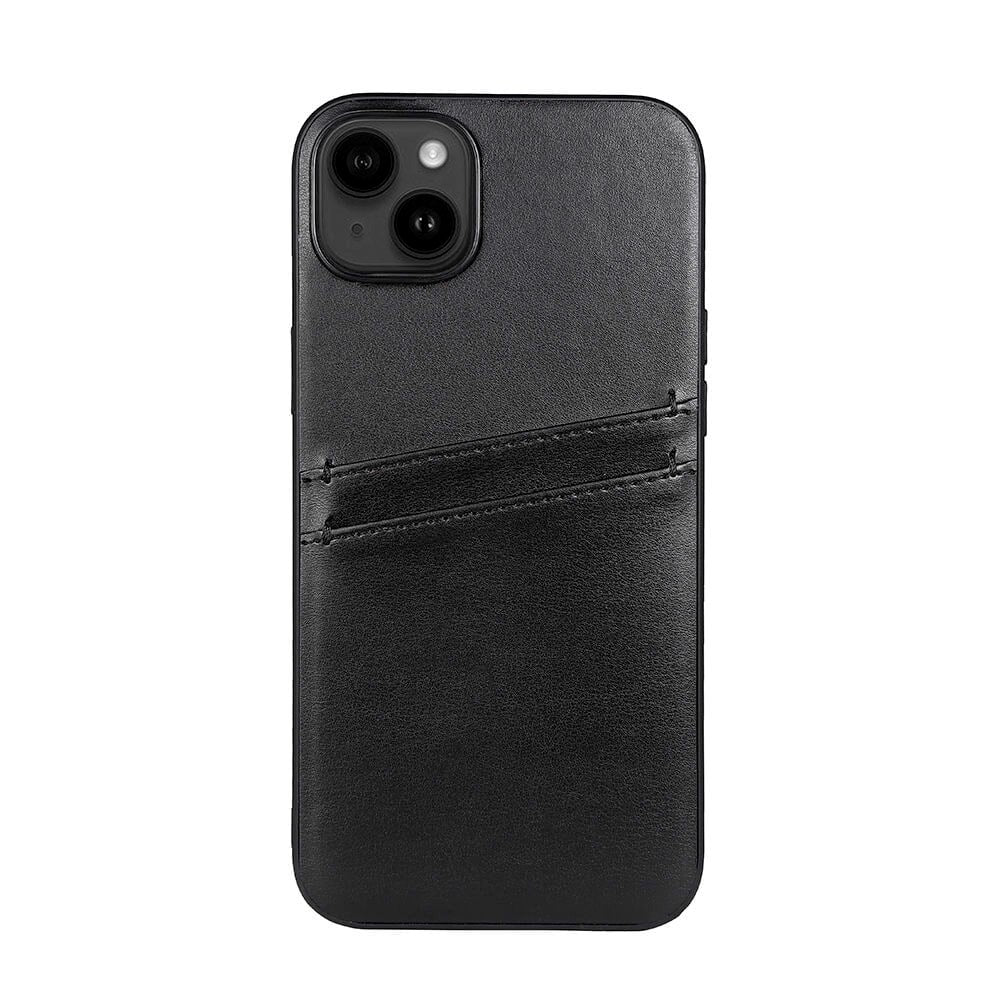 iPhone 14 Plus GEAR Buffalo Vegansk Skinn Deksel m. kortholder - Svart