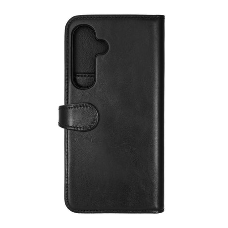 Samsung Galaxy S25+ (Plus) GEAR Buffalo 2-i-1 Magnet Flip-Deksel i Ekte Skinn med Lommebok - Svart