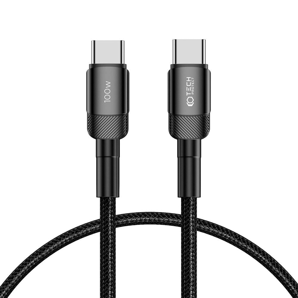 Tech-Protect Ultraboost Evo USB-C til USB-C Kabel 100W/5A 25cm - Svart