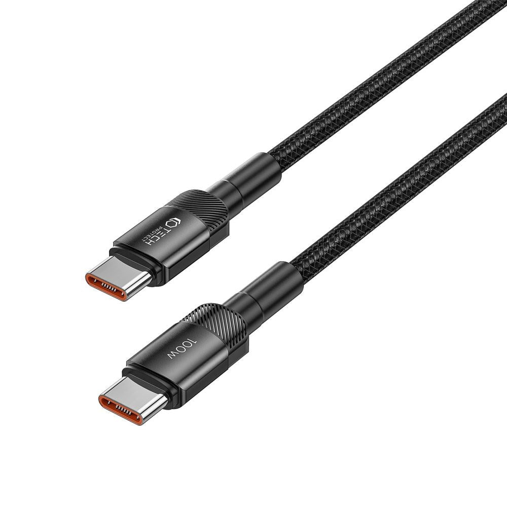 Tech-Protect Ultraboost Evo USB-C til USB-C Kabel 100W/5A 1m - Svart