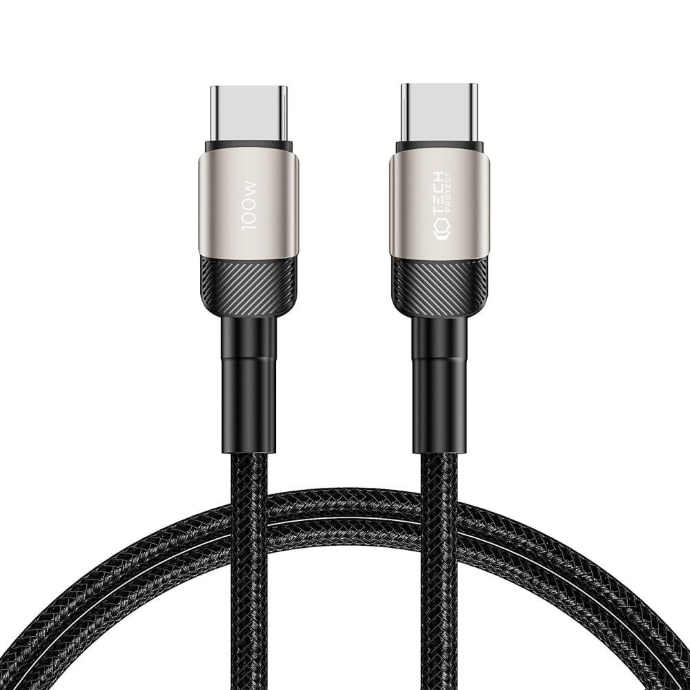 Tech-Protect Ultraboost Evo USB-C til USB-C Kabel 100W/5A 1m - Titanium