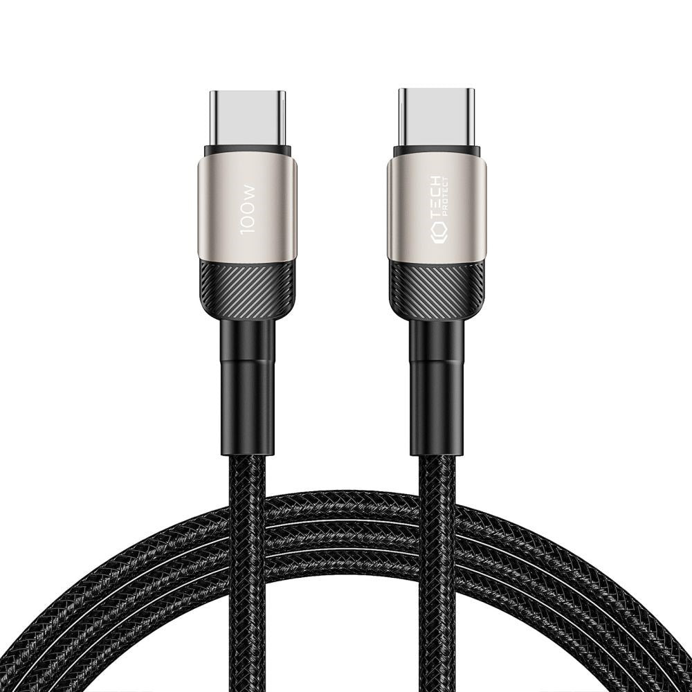 Tech-Protect Ultraboost Evo USB-C til USB-C Kabel 100W/5A 2m - Titanium