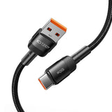 Tech-Protect Ultraboost Evo USB-A til USB-C Kabel 100W/5A 25cm - Svart