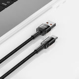 Tech-Protect Ultraboost Evo USB-A til USB-C Kabel 100W/5A 25cm - Svart