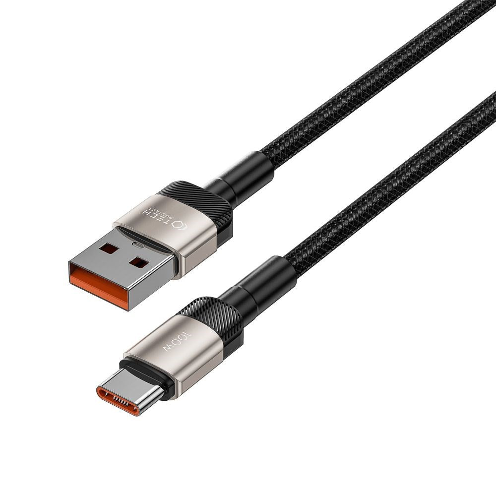 Tech-Protect Ultraboost Evo USB-A til USB-C Kabel 100W/5A 2m - Titanium