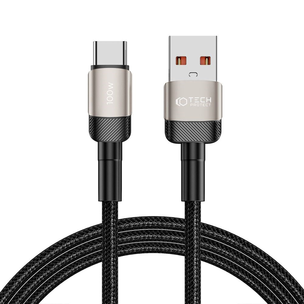 Tech-Protect Ultraboost Evo USB-A til USB-C Kabel 100W/5A 2m - Titanium