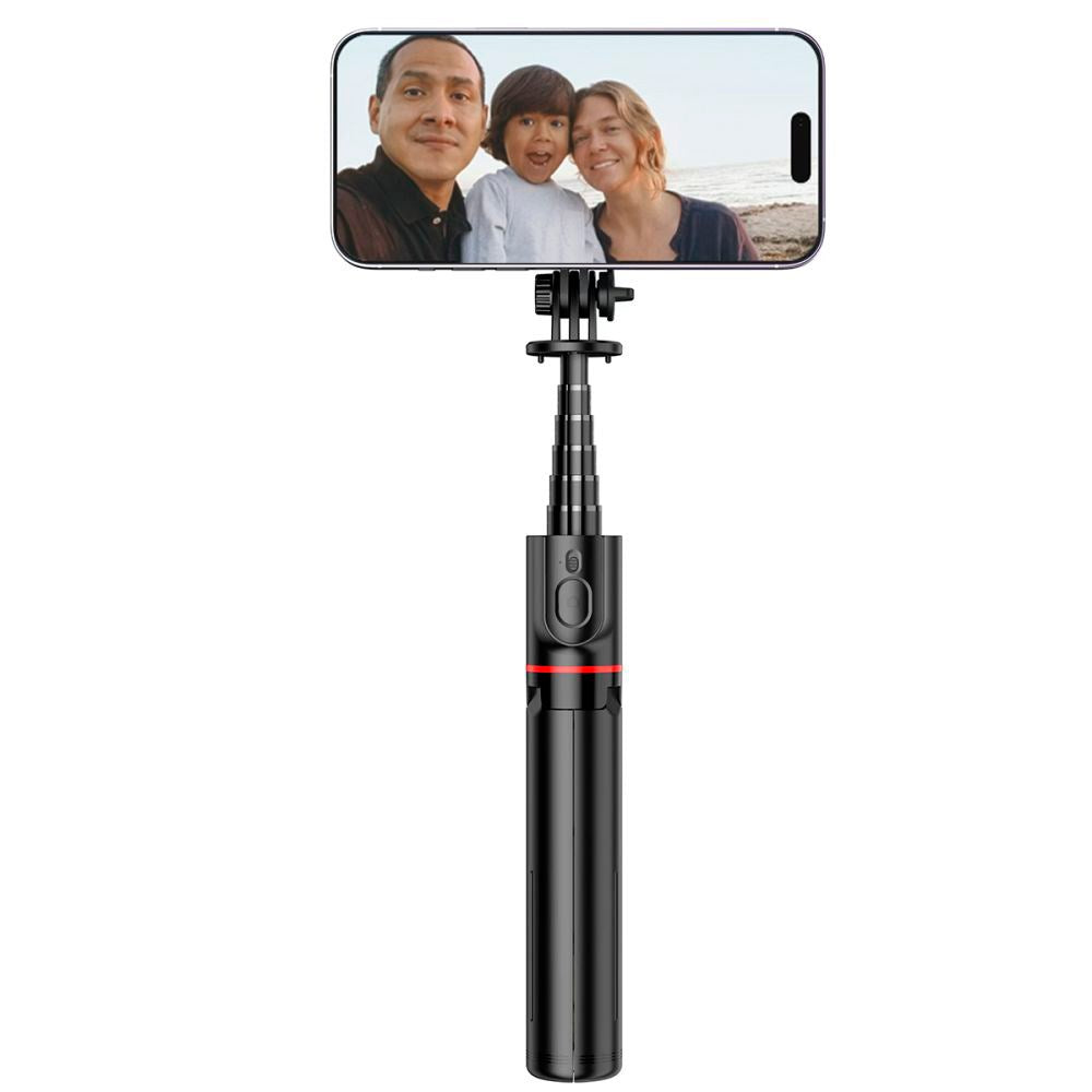 L06S Tech-Protect Selfie-Stick med Tripod og Bluetooth - MagSafe-Kompatibel - Svart