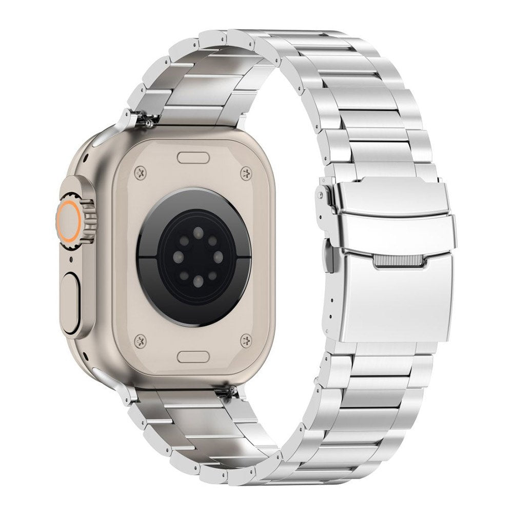 Apple Watch (42/44/SE/45/46/49mm) Tech-Protect Stainless Pro Reim - Sølv