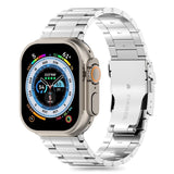 Apple Watch (42/44/SE/45/46/49mm) Tech-Protect Stainless Pro Reim - Sølv