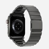 Apple Watch (42/44/SE/45/46/49mm) Tech-Protect Steelband Stål Klokkerem - Svart