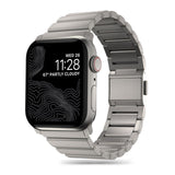 Apple Watch (42/44/SE/45/46/49mm) Tech-Protect Steelband Stål Klokkerem - Titanium