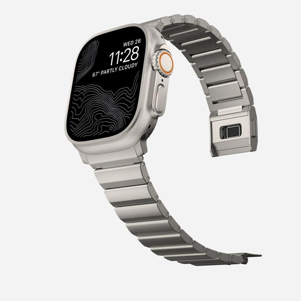 Apple Watch (42/44/SE/45/46/49mm) Tech-Protect Steelband Stål Klokkerem - Titanium