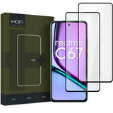 Realme C67 (4G) Hofi Glass Pro+ Skjermbeskytter - Case Friendly - 2-Pak - Svart Kant