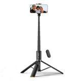 L07S Tech-Protect Selfie Stick m. Tripod Stativ & Bluetooth - Svart