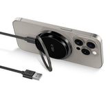 Tech-Protect A33 Magnetisk Trådløs Lader 15W - MagSafe-Kompatibel - Svart