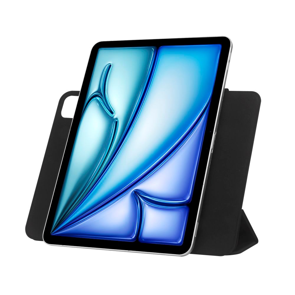 iPad Air 13" (2024) Tech-Protect Smartcase Magnetisk Deksel Tri-fold - Svart