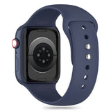 Apple Watch (42/44/SE/45/46/49mm) Tech-Protect Silikon Rem - Midnight Blue