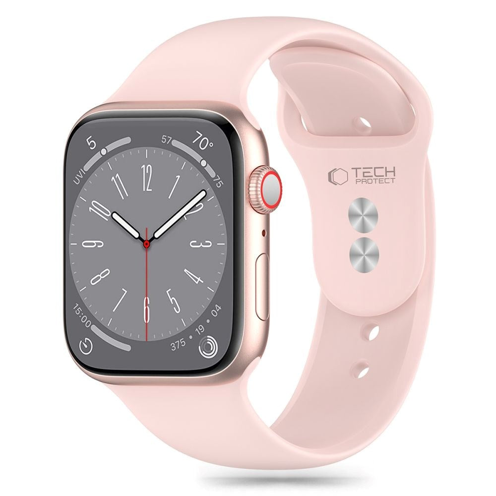 Apple Watch (38/40/SE/41/42mm) Tech-Protect Silikon Rem - Light Pink