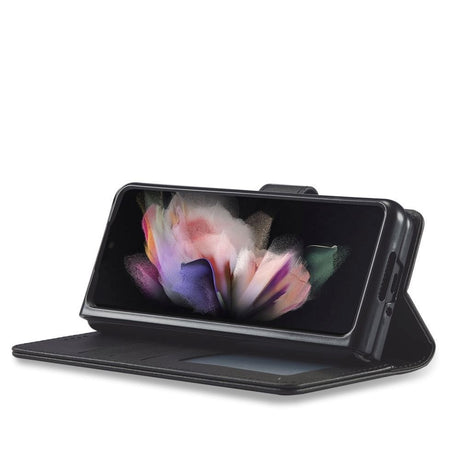 Samsung Galaxy Z Fold6 Tech-Protect PU Skinn Deksel med Lommebok - Svart