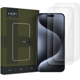 iPhone 16 Plus Hofi Glass Pro+ Skjermbeskytter - 2 Stk. - Case Friendly - Gjennomsiktig