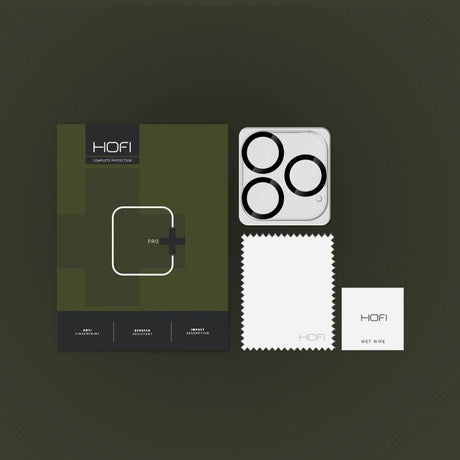 iPhone 16 Pro / 16 Pro Max Hofi Cam Pro+ Kameralinse Beskyttelsesglass - Gjennomsiktig / Svart