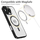 iPhone 16 Pro Tech-Protect Magflex Deksel - MagSafe Kompatibel - Gjennomsiktig / Svart