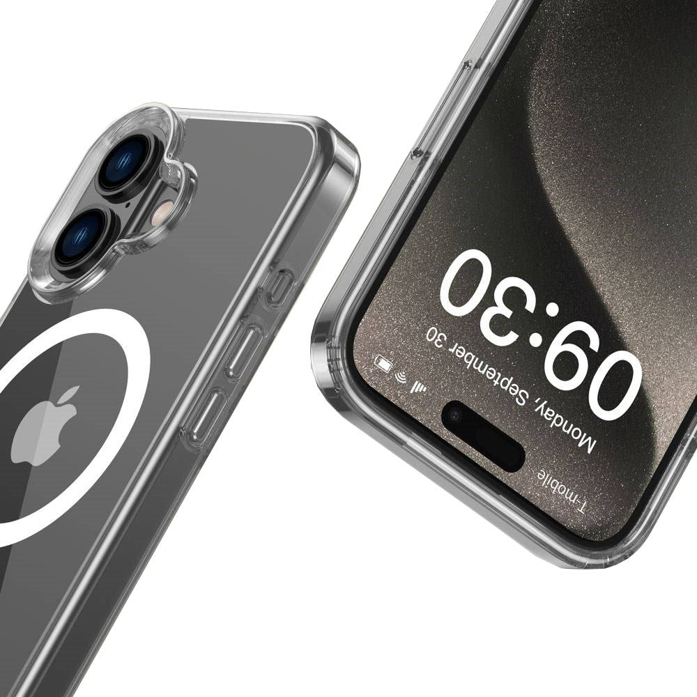 iPhone 16 Tech-Protect Flexair Hybrid Deksel - MagSafe Kompatibel - Gjennomsiktig