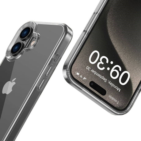 iPhone 16 Tech-Protect Flexair Hybrid Deksel - Gjennomsiktig