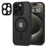 iPhone 16 Pro Max Tech-Protect Magcam Deksel - MagSafe Kompatibel - Matt Svart