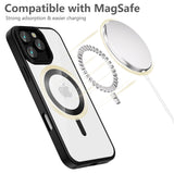 iPhone 16 Pro Tech-Protect Magflex Deksel - MagSafe Kompatibel - Gjennomsiktig / Sateng Svart