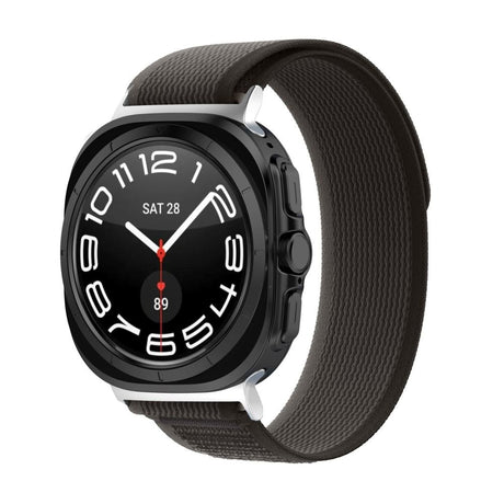 Samsung Galaxy Watch Ultra (47 mm) Tech-Protect Nylon Rem - Svart / Oransje